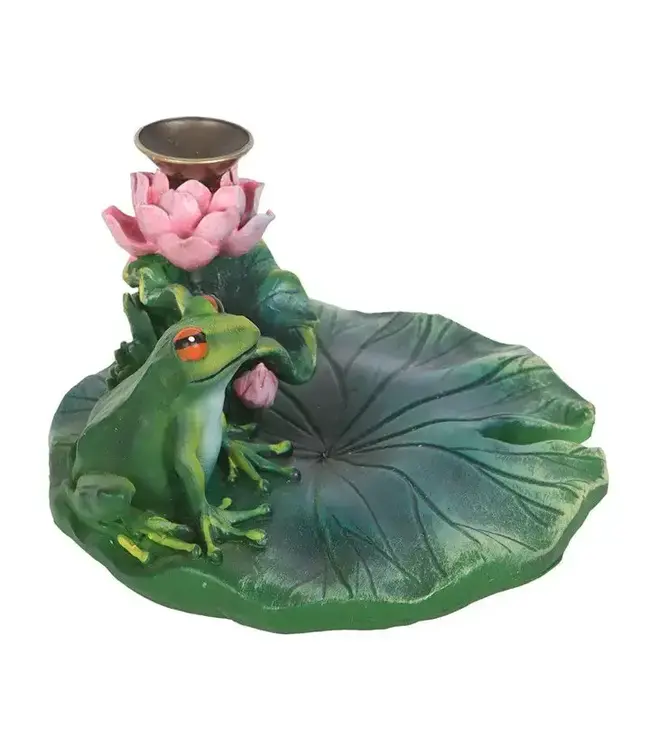 Frog-tastic Serenity: The Lily Pad Incense Experience!