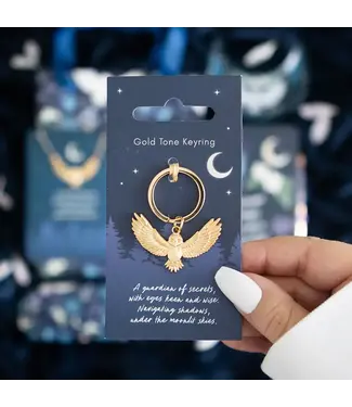 Something Different Gold Tone Owl Keyring