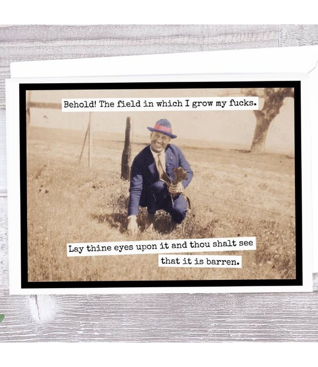 Grow Your Fucks: A Hilarious Greeting Card!