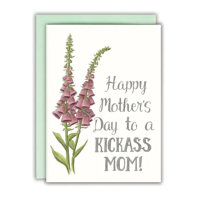 Happy Mother's Day To A Kickass Mom Card