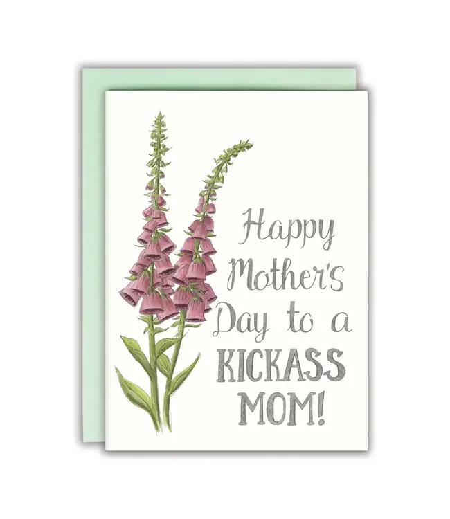 Happy Mother's Day To A Kickass Mom Card