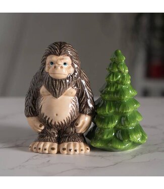 Pacific Giftware Bigfoot and Tree Salt and Pepper Shakers