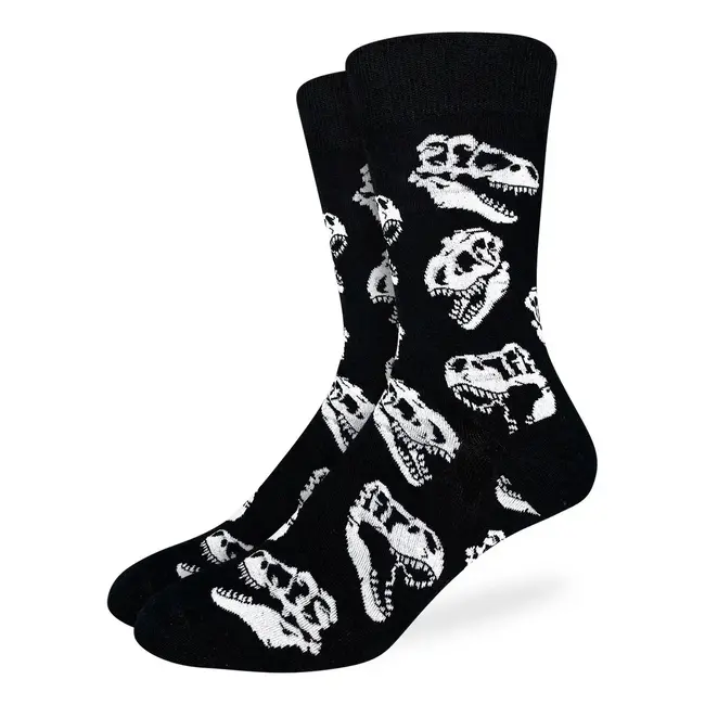 Step Back in Time: Men's Dinosaur Skulls Socks!