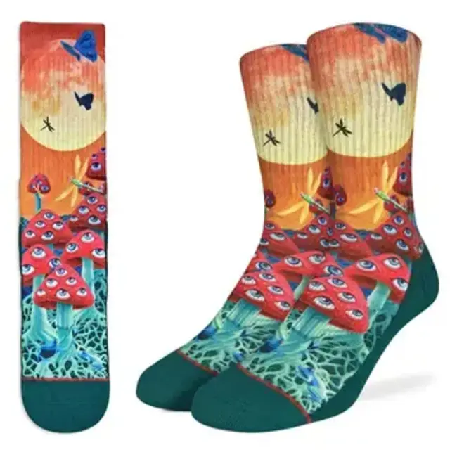 Step Up Your Style: Men's Magic Mushroom Socks!