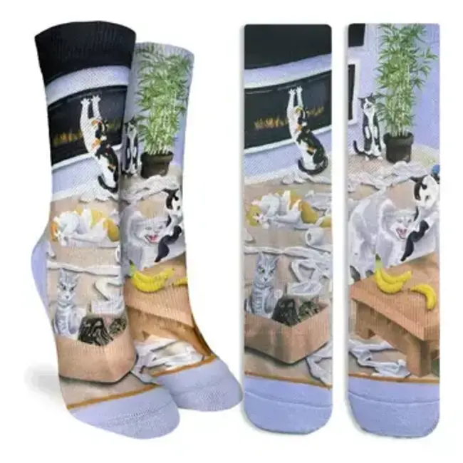 Cat-astrophic Fun: Women's Socks!