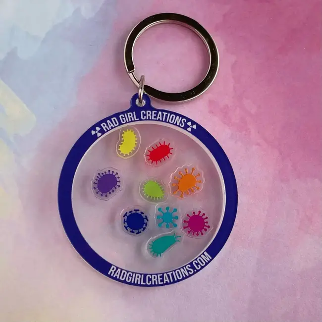 Microbe Keychain