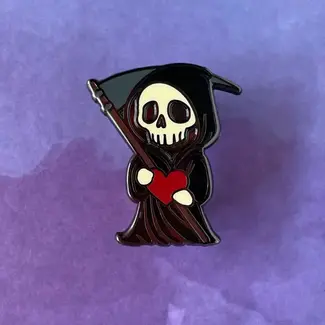 Rad Girl Creations Grim Reaper with Heart Pin