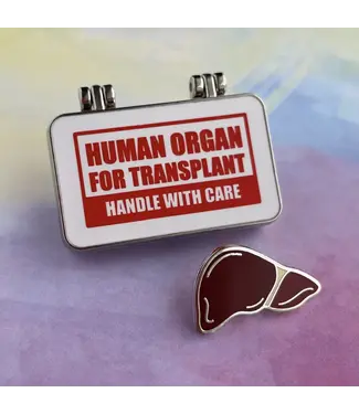 Rad Girl Creations Organs on Ice Pin - Liver Transplant