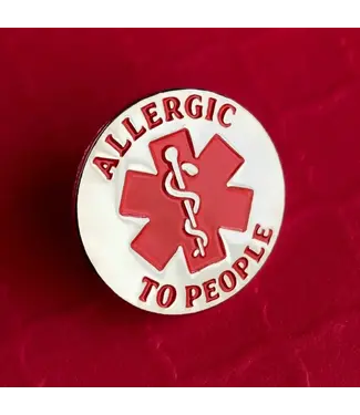 Rad Girl Creations Allergic to People Pin