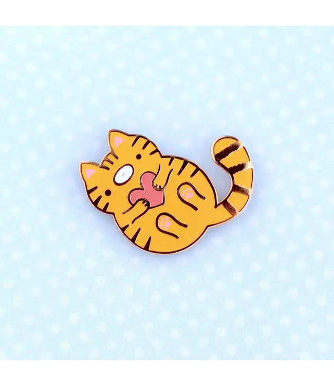 Tabby-tastic Enamel Pin: Purr-fect for Love!