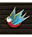 Swallow Your Style: Enamel Pin with a Twist!