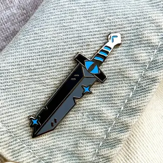 Snacks Please Dark Sword RPG/Video Game Enamel Pin