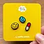 Pop Your Style: Mini Pill Trio Enamel Pins!