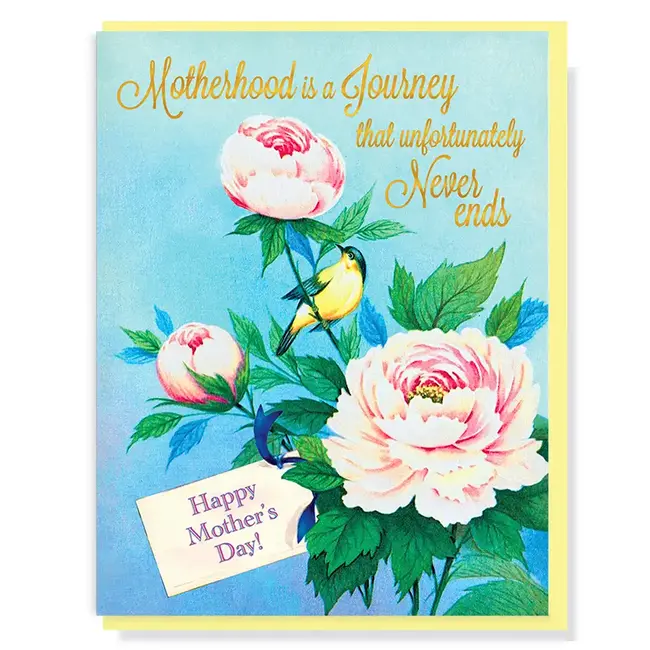 Motherhood Is A Journey Card