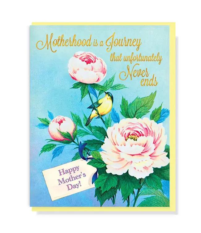 Motherhood Is A Journey Card