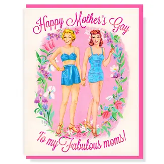Smitten Kitten Happy Mother's Gay Card