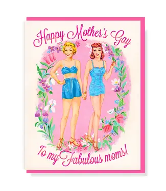 Smitten Kitten Happy Mother's Gay Card