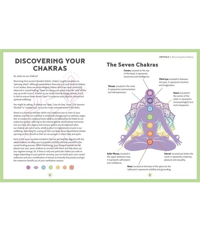 Chakra Healing Crystals Set And Guidebook
