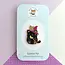 Spook-tacular Black Cat Witch Hat Enamel Pin!