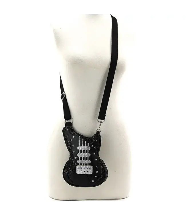 Guitar Crossbody Bag in Vinyl