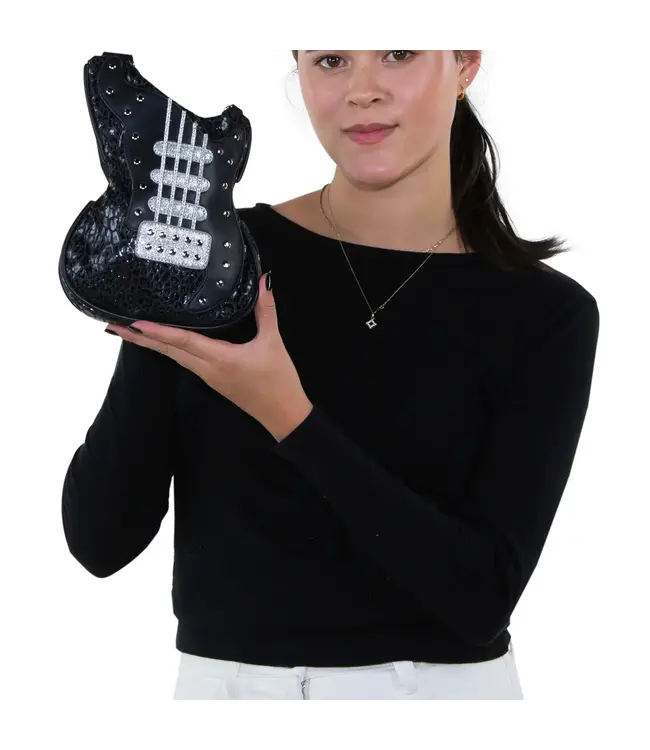Guitar Crossbody Bag in Vinyl