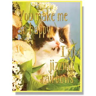 Smitten Kitten Jizzing Rainbows Card