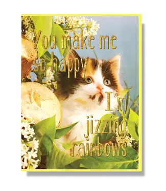 Smitten Kitten Jizzing Rainbows Card
