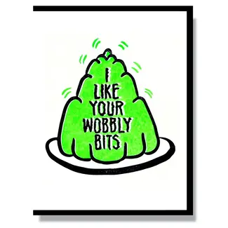 Smitten Kitten Wobbly Bits Card