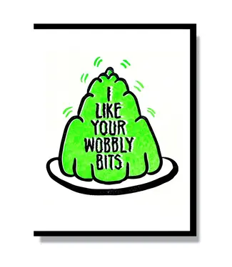 Smitten Kitten Wobbly Bits Card