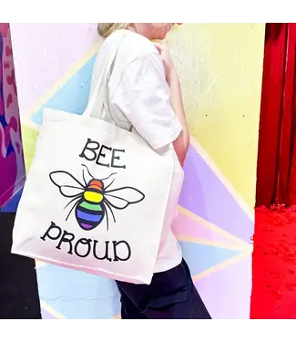 Rainbow Certified Bee Proud LGBTQ+ Tote Bag