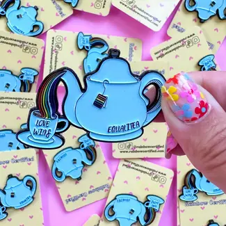 Rainbow Certified Equali-Tea Enamel Pin
