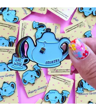 Rainbow Certified Equali-Tea Enamel Pin