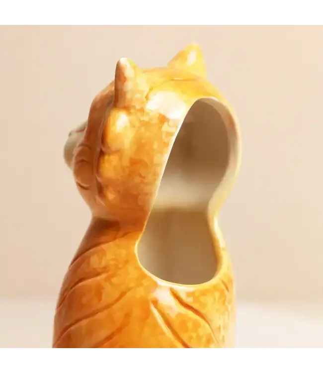 Purr-fectly Charming: Tigger the Cat Vase