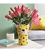 Prowl into Style: Ceramic Leopard Head Vase!