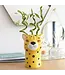 Prowl into Style: Ceramic Leopard Head Vase!