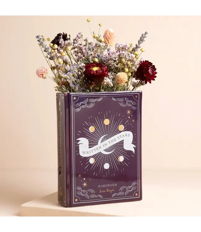 Celestial Charm: The Book Vase for Moon Lovers!