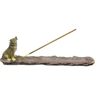 Kheops International Resin Incense Holder - Wolf