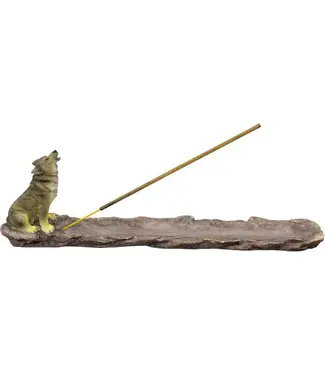 Kheops International Resin Incense Holder - Wolf