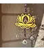 Lotus Amethyst Wooden Suncatcher
