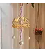 Lotus Amethyst Wooden Suncatcher