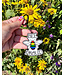 Rainbow Certified Bee Proud Enamel Keychain