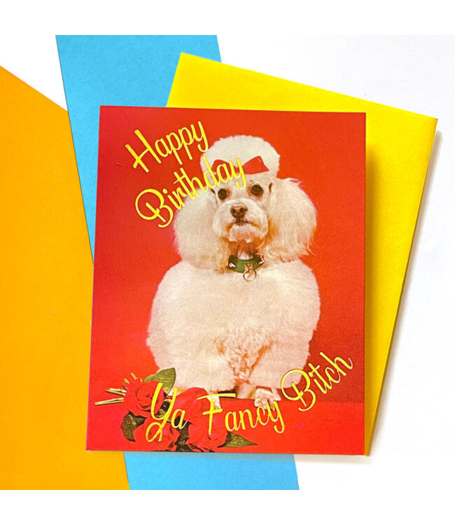 Happy Birthday Ya Fancy Bitch Card – Sass & Sparkle!
