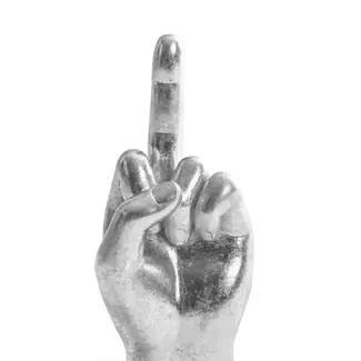McGowan & Rutherford Ltd Silver Middle Finger Hand Figure