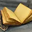 Leather Journal Vintage Notebook with Book of Shadows Print