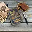 Leather Journal Vintage Notebook with Book of Shadows Print