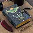 R K Handicrafts and Exporters Leather Journal Blank Vintage Notebook with Butterfly Print