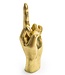 Give a Nod with the Gold Middle Finger Figure!