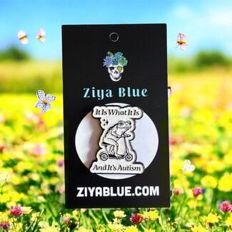 Ziya Blue It Is What It is Enamel Pin