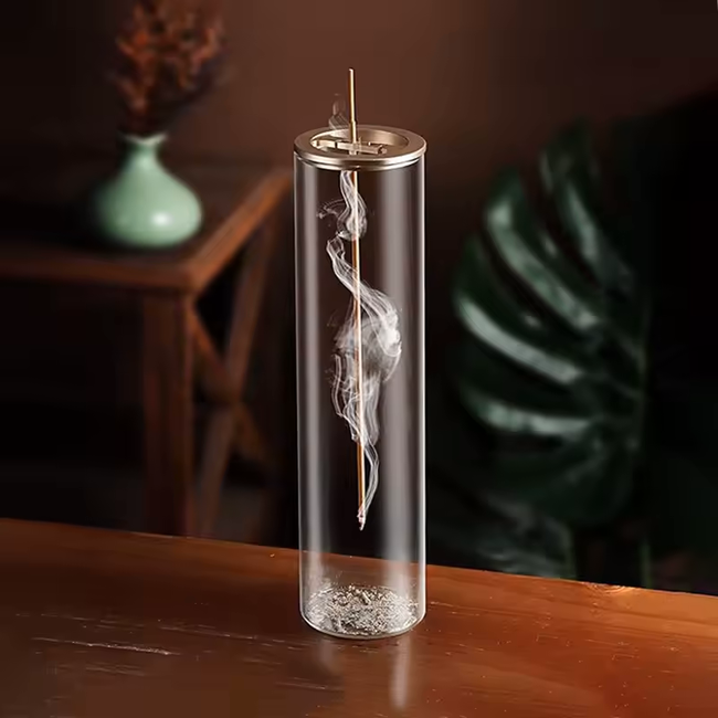 Burn Bright: The Chic Glass Incense Holder