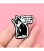 Purrfectly Proud: Lesbian Eat What? Enamel Pin